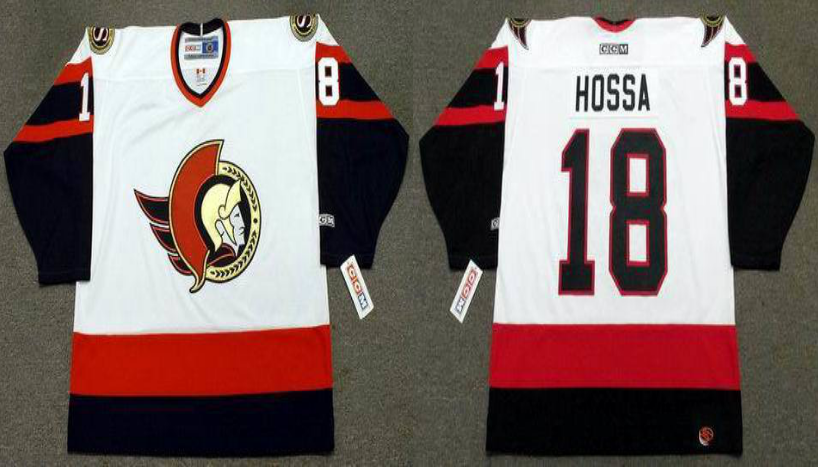 2019 Men Ottawa Senators #18 Hossa white CCM NHL jerseys->ottawa senators->NHL Jersey